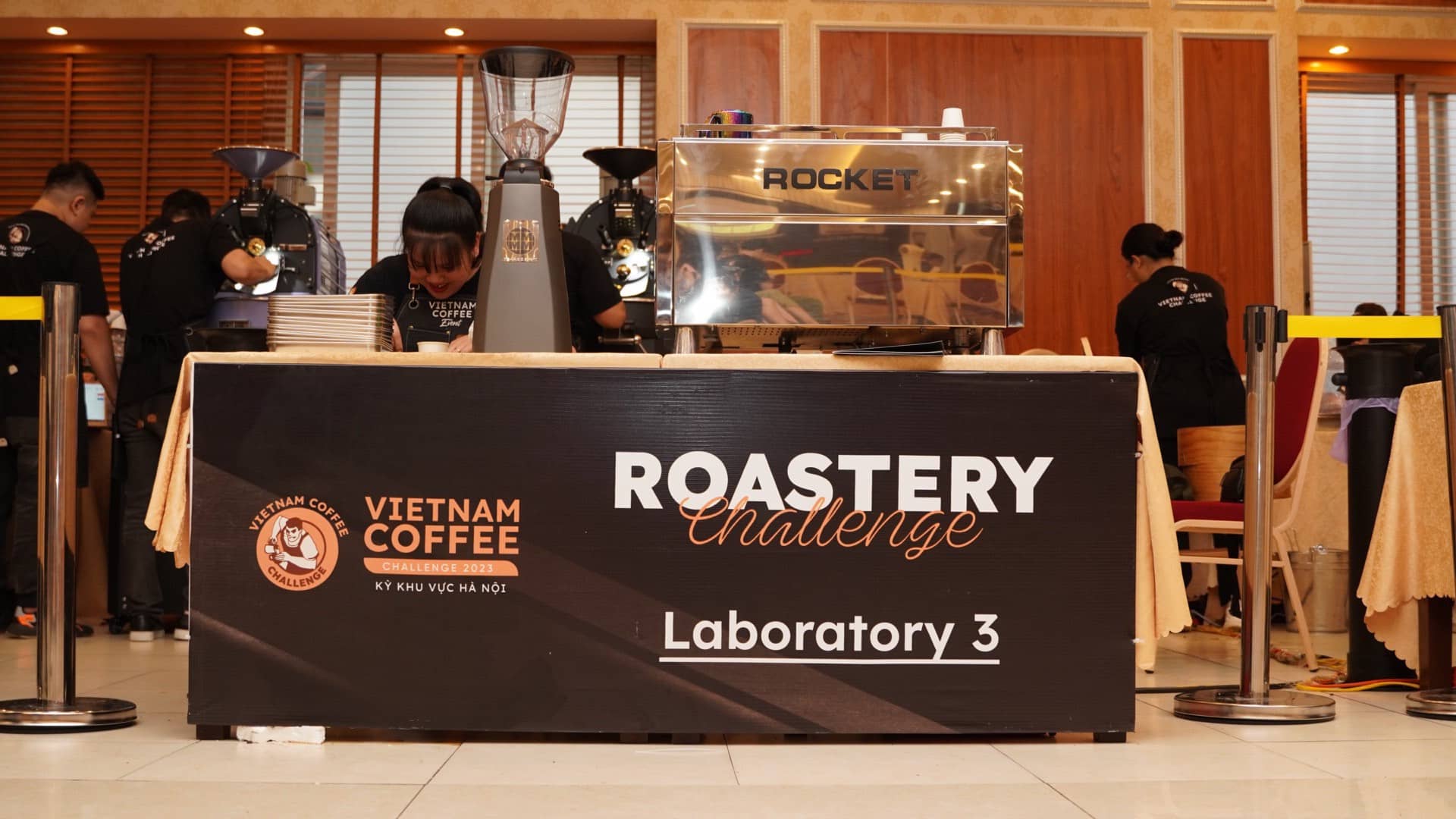 The exclusive sponsor of roasting machines for the Roastery Challenge category of the Vietnam Coffee Challenge 2023 in Hanoi