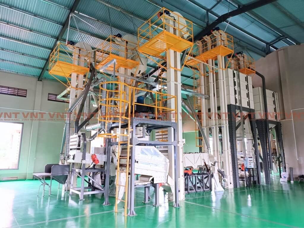 Green coffee bean processing and classification system, capacity of 01 – 1.5 tons/hour